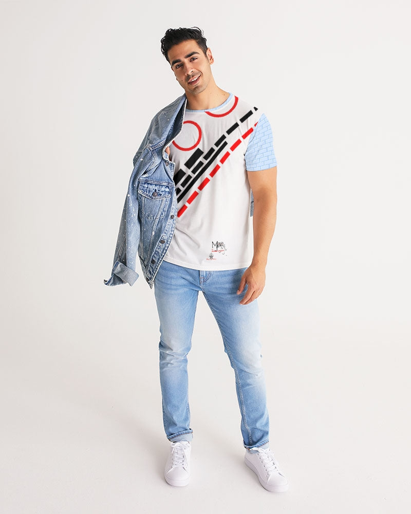 Baby blue brick by Marvin Jeans and Trinity D Marvin Men's Tee