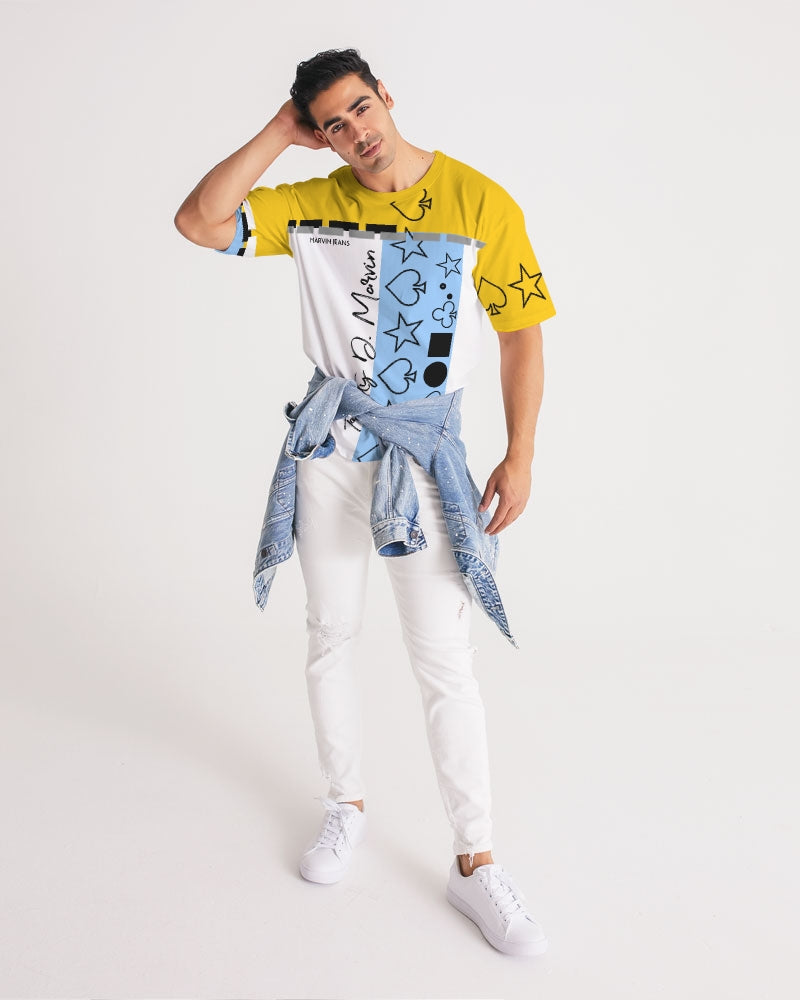 Yellow baby blue BY MARVIN JEANS Men's Premium Heavyweight Tee
