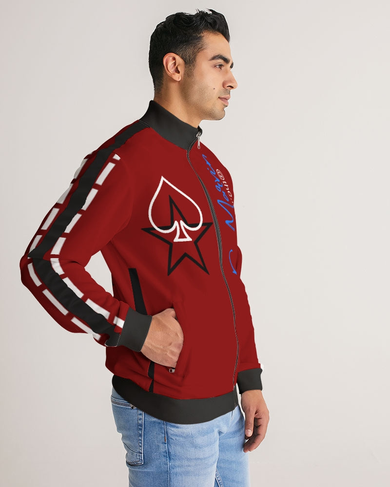 @tlanta Infinity BY MARVIN JEANS Men's Stripe-Sleeve Track Jacket
