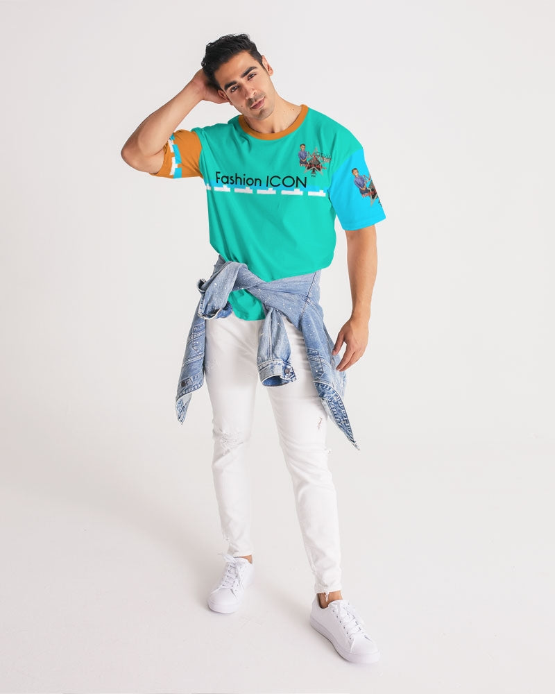 Color tide dark mint by Marvin Jeans and Trinity D Marvin Men's Premium Heavyweight Tee