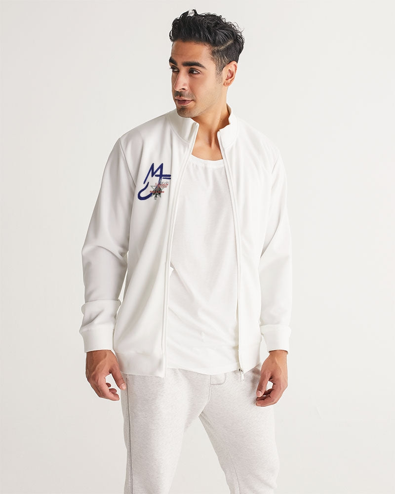 All white MJ by Marvin Jeans and Trinity D Marvin Men's Track Jacket