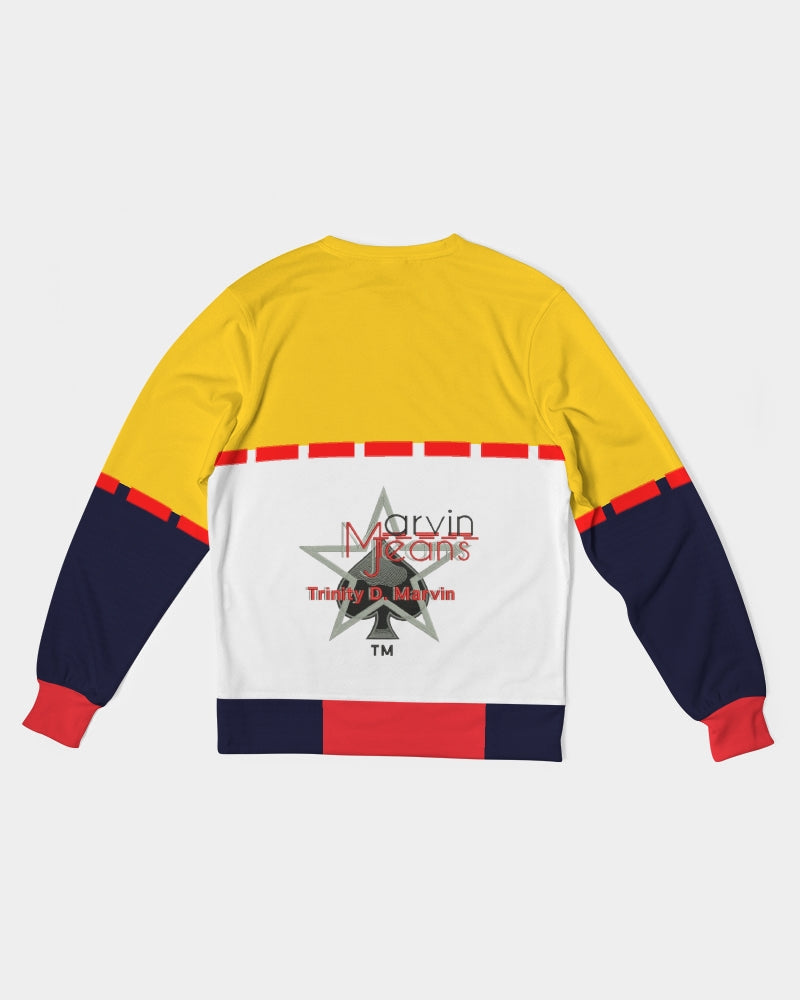 K'Kay by Marvin Jeans and Trinity D Marvin Men's Classic French Terry Crewneck Pullover