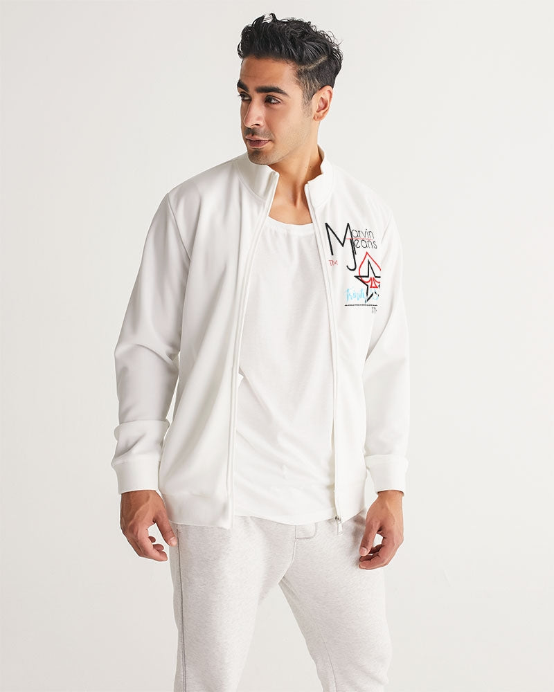 All white Legacy by Marvin Jeans and Trinity D Marvin Men's Track Jacket