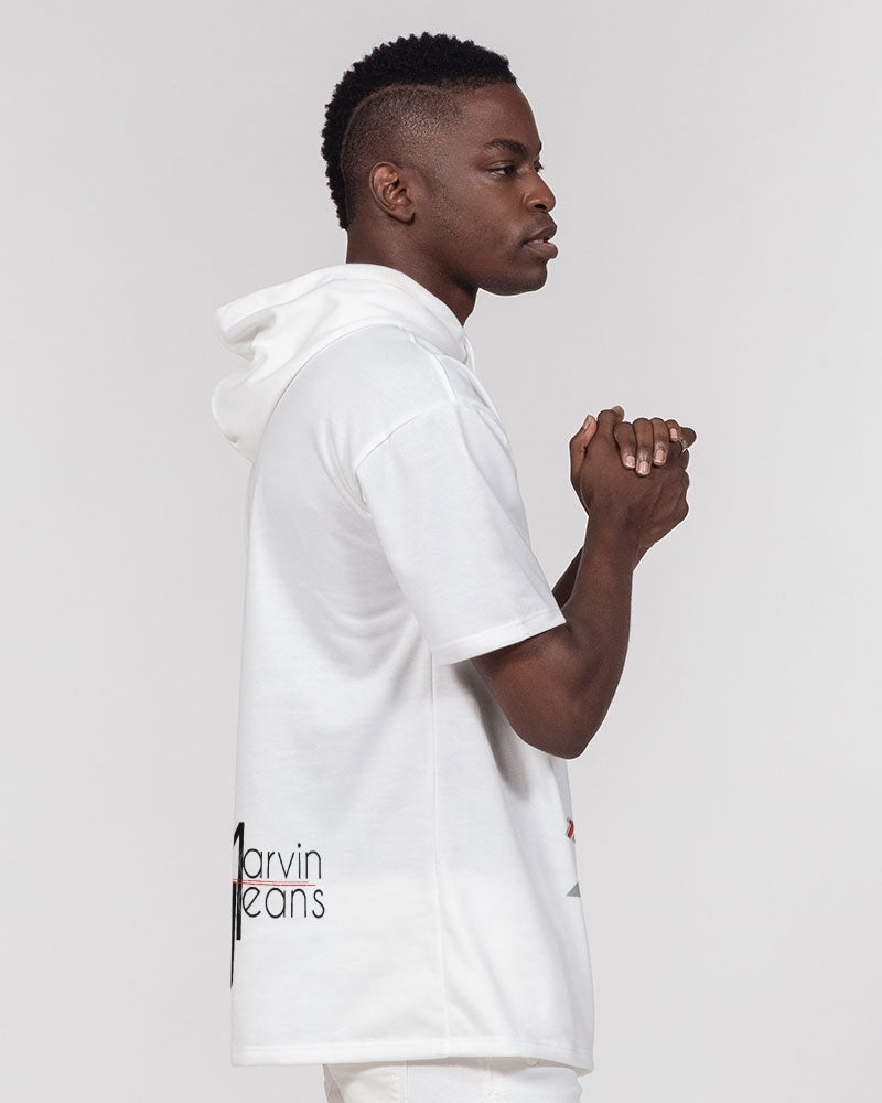 Logo's upgrade by Marvin Jeans and Trinity D Marvin Men's Premium Heavyweight Short Sleeve Hoodie