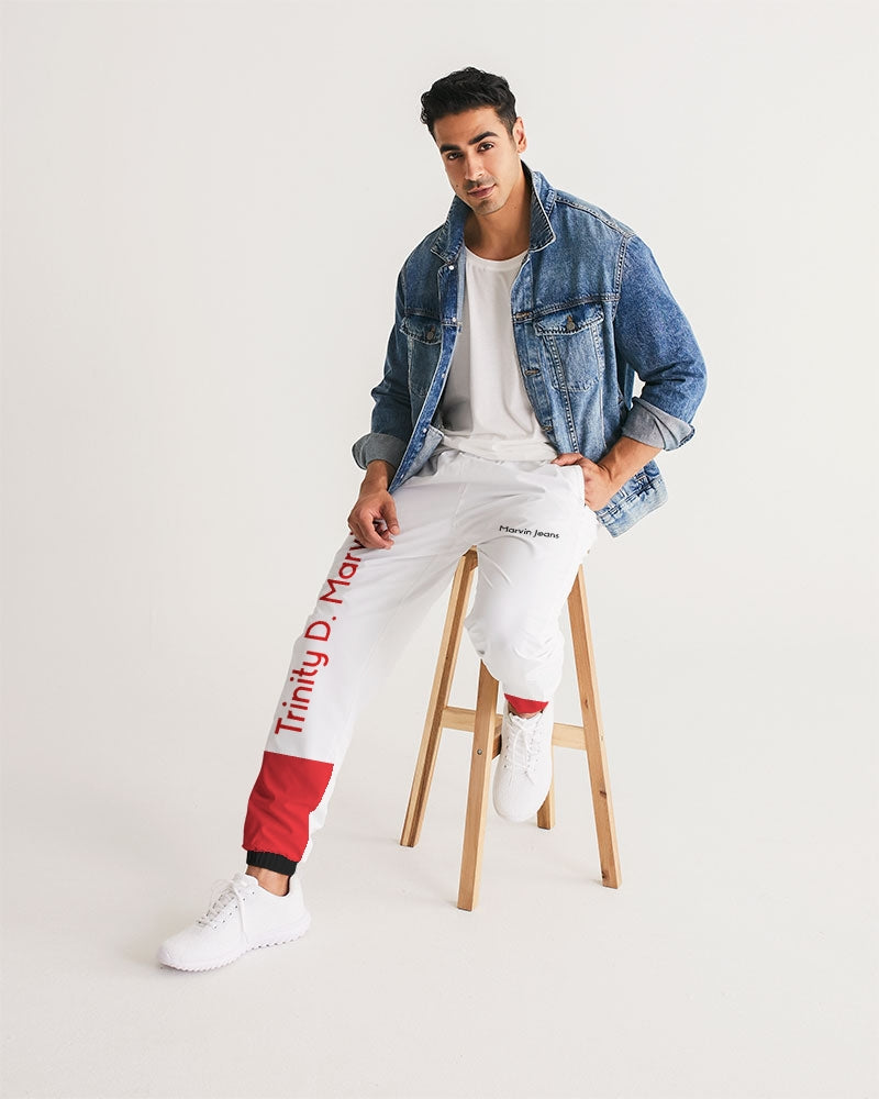 Red and white by Marvin Jeans Men's Track Pants