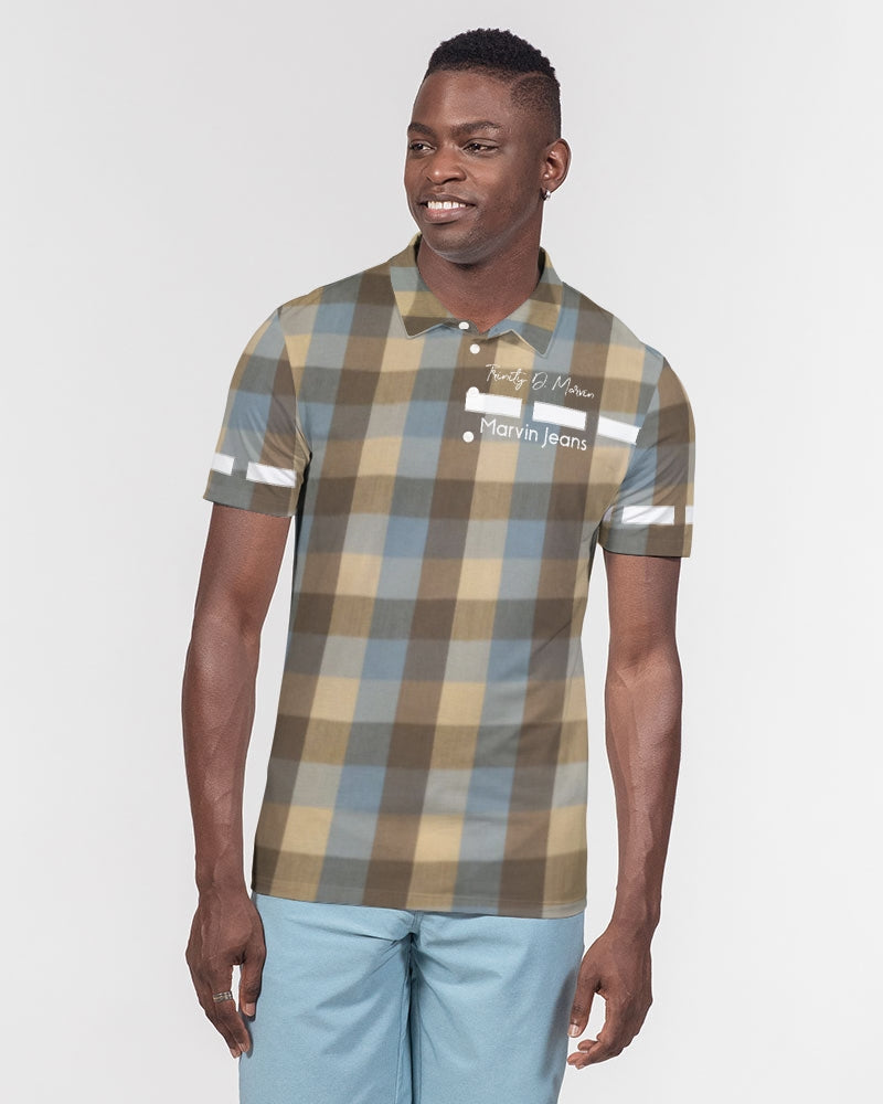 @plaids Men's Slim Fit Short Sleeve Polo