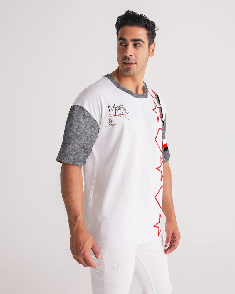 Wool sleeve by Marvin Jeans and Trinity D Marvin Men's Premium Heavyweight Tee