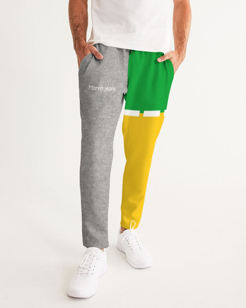 Lemon Lime Green Bay cool grey by Marvin Jeans and Trinity D Marvin Men's Joggers