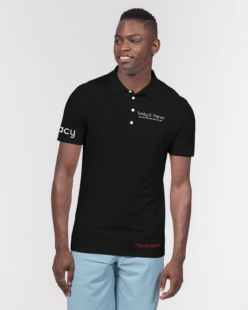 Black Legacy BY MARVIN JEANS Men's Slim Fit Short Sleeve Polo