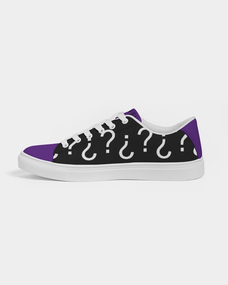Black & purple mix Men's Faux-Leather Sneaker