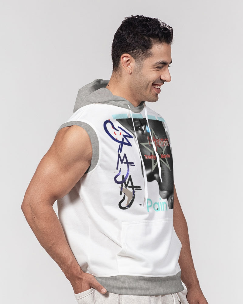 Feel my pain by Marvin Jeans and Trinity D Marvin Men's Premium Heavyweight Sleeveless Hoodie