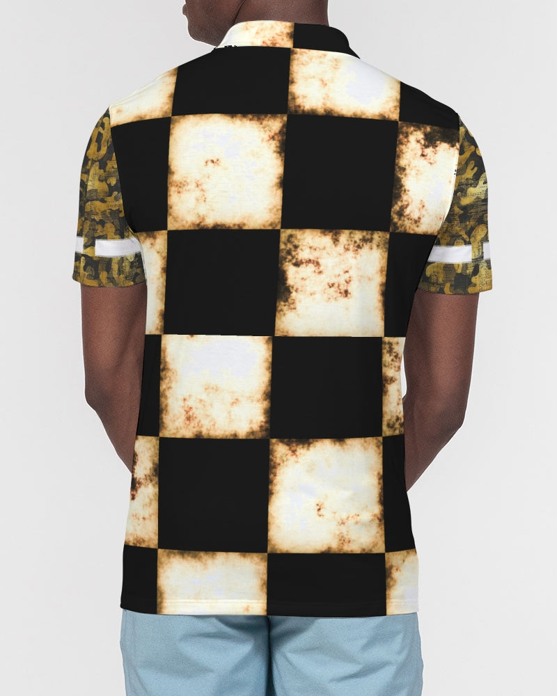 Bold gold mix by Marvin Jeans and Trinity D Marvin Men's Slim Fit Short Sleeve Polo