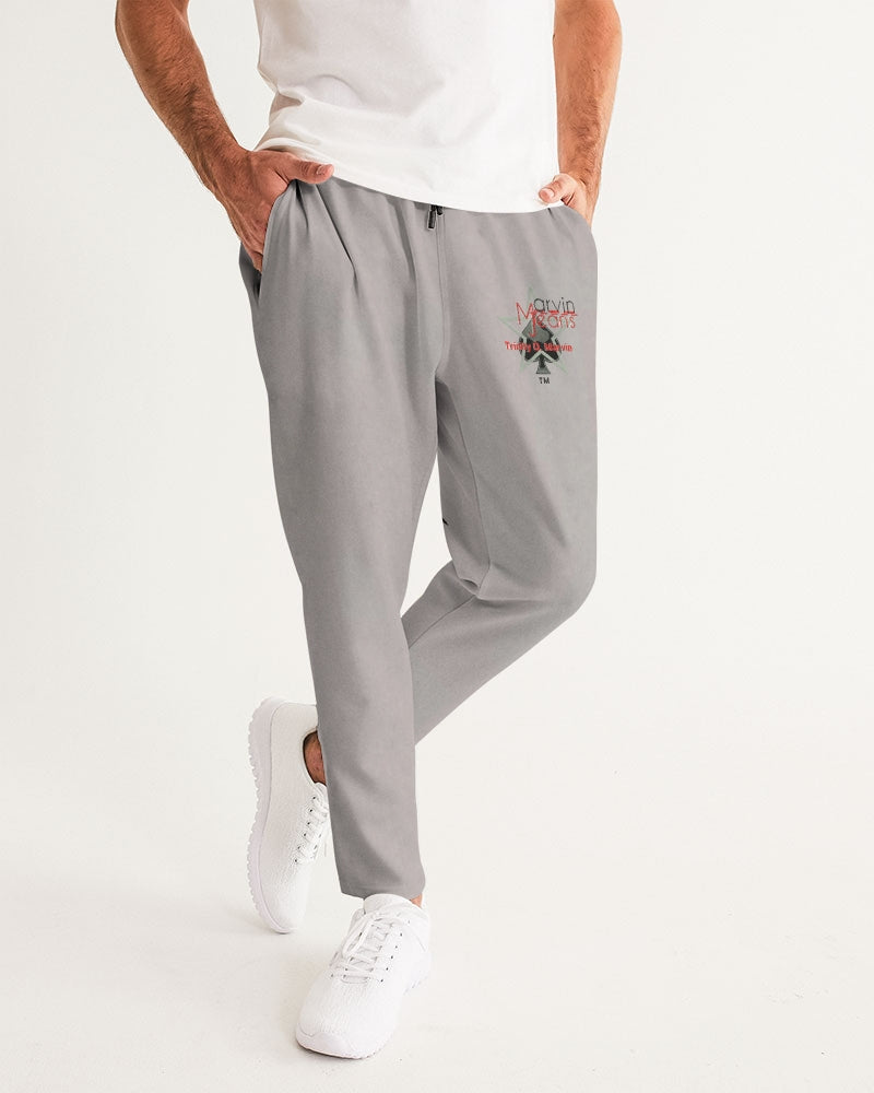 Light grey John 3:16 by Marvin Jeans and Trinity D Marvin Men's Joggers