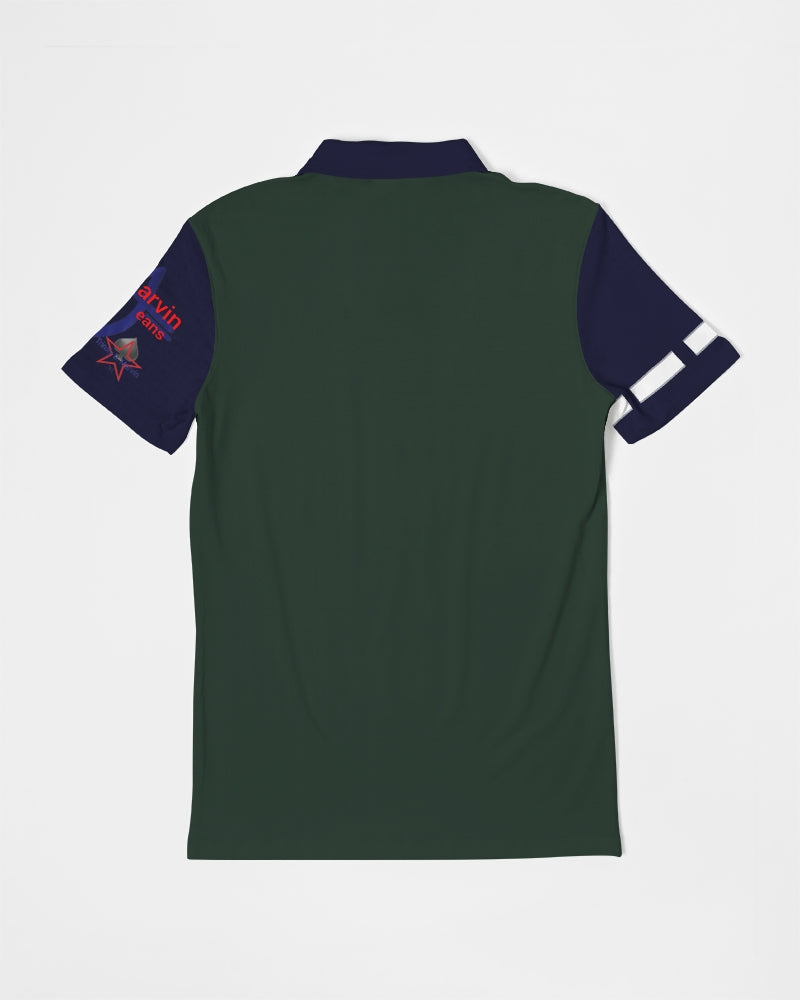 Dark green by Marvin Jeans and Trinity D Marvin Men's Slim Fit Short Sleeve Polo