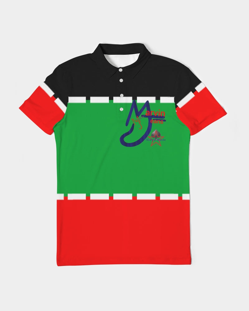 Black holiday by Marvin Jeans and Trinity D Marvin Men's Slim Fit Short Sleeve Polo