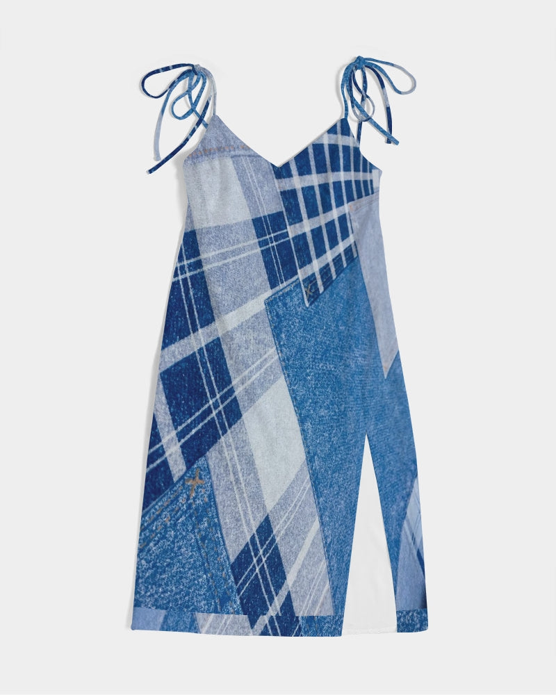 Denim by Marvin Jeans and Trinity D Marvin Women's Tie Strap Split Dress
