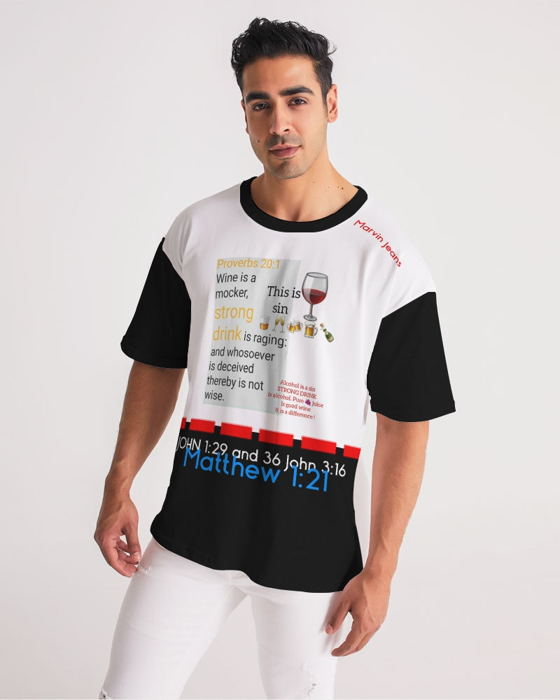 Gospel message on alcohol by Marvin Jeans and Trinity D. MARVIN Men's Premium Heavyweight Tee