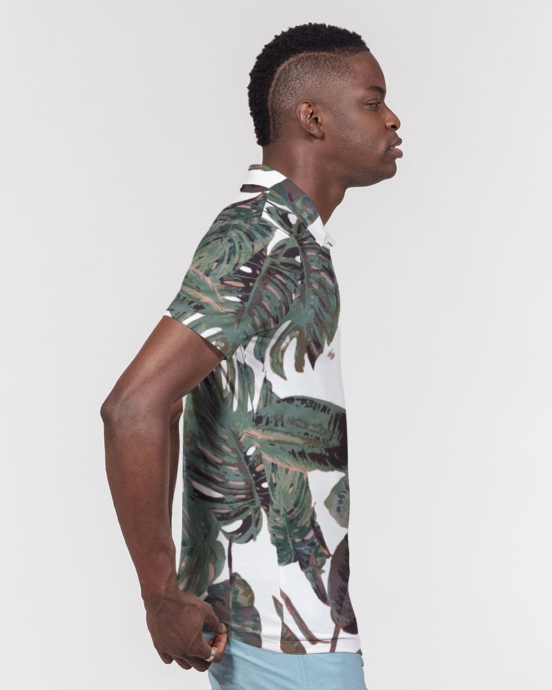Wild green, logo's by Marvin Jeans and Trinity D Marvin Men's Slim Fit Short Sleeve Polo