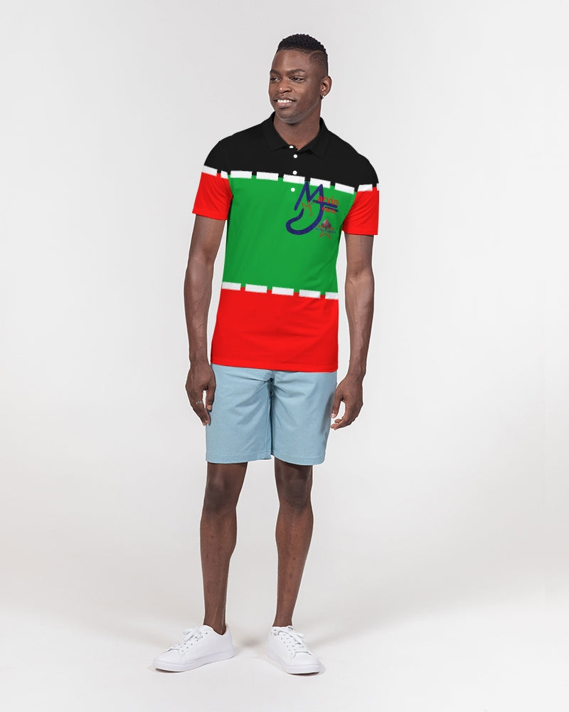 Black holiday by Marvin Jeans and Trinity D Marvin Men's Slim Fit Short Sleeve Polo