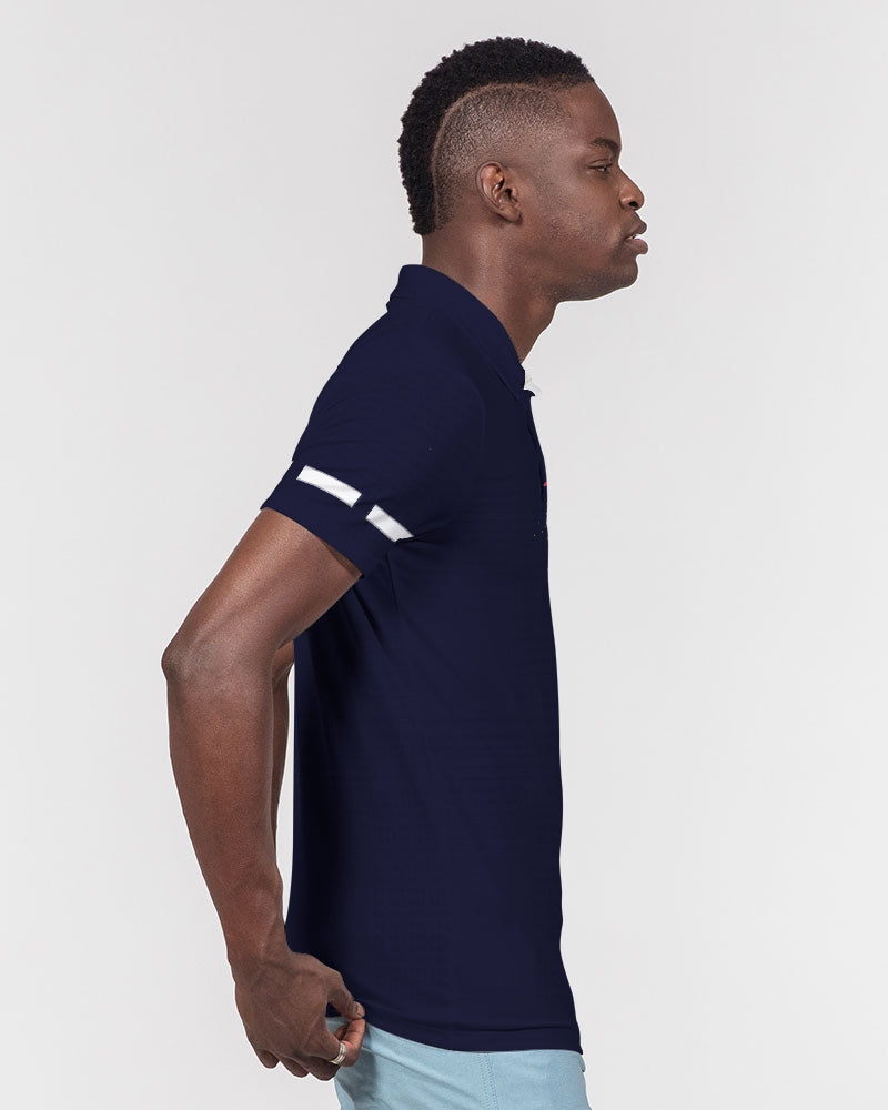Dark splash by Marvin Jeans and Trinity D Marvin Men's Slim Fit Short Sleeve Polo
