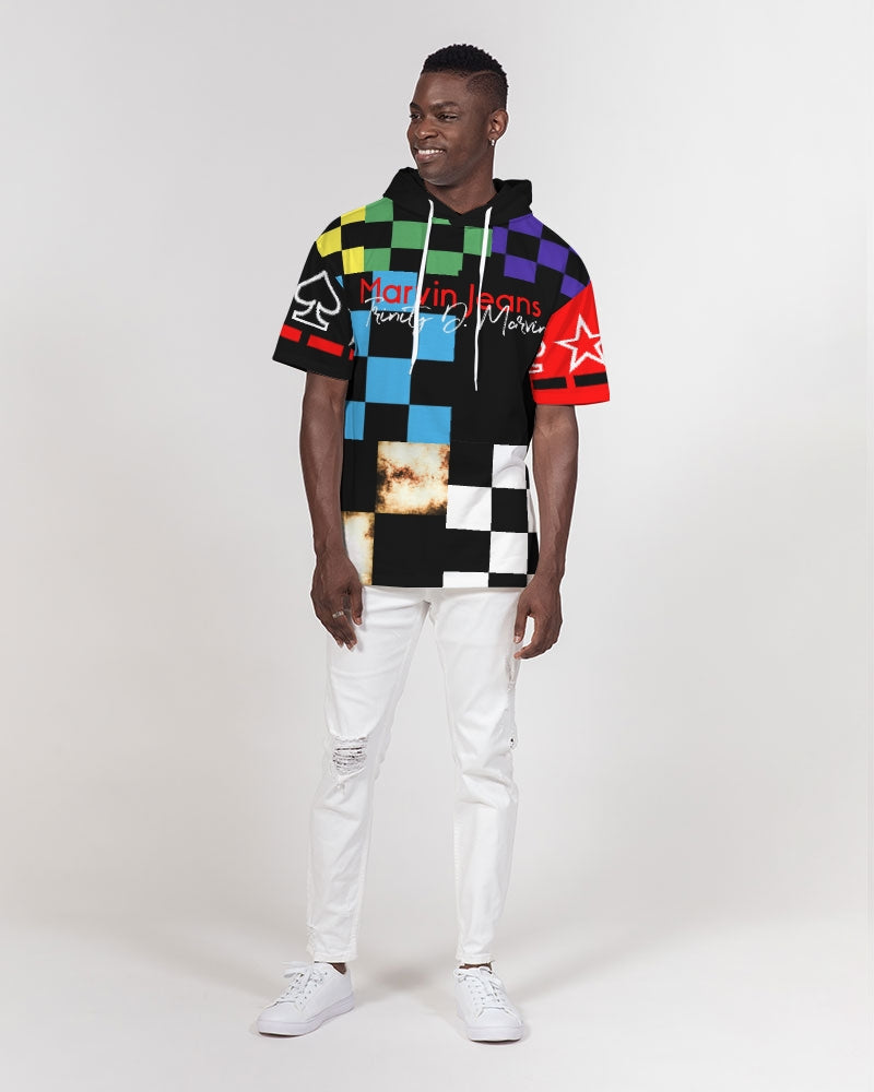 Combo mix by Marvin Jeans and Trinity D Marvin Men's Premium Heavyweight Short Sleeve Hoodie