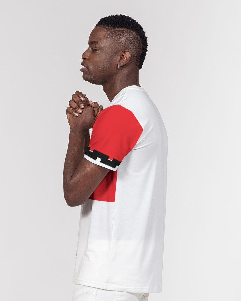 Red and White Men's Everyday Pocket Tee