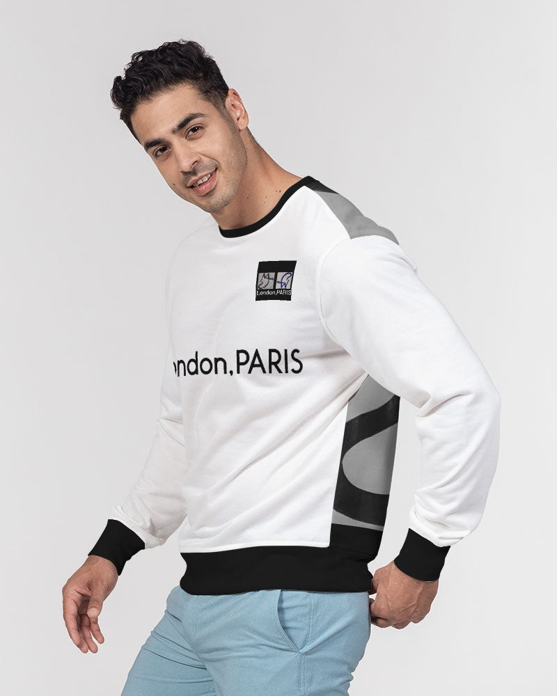 London,PARIS by Marvin Jeans Men's Classic French Terry Crewneck Pullover