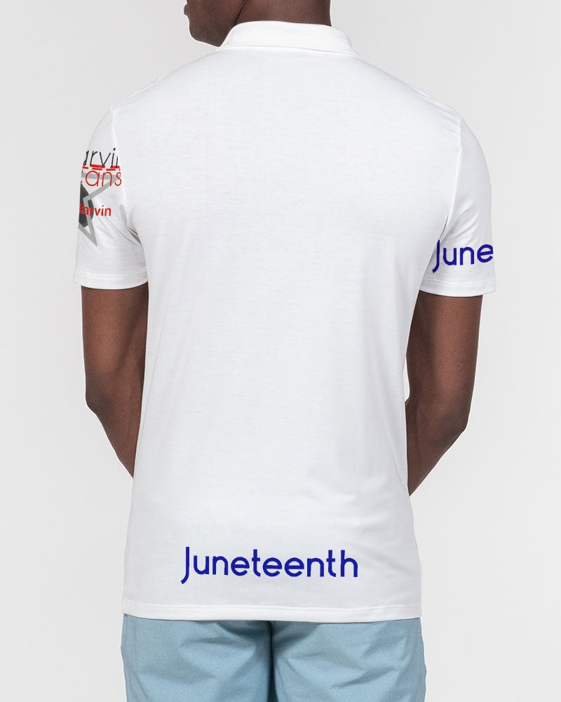 Juneteenth BY MARVIN JEANS Men's Slim Fit Short Sleeve Polo