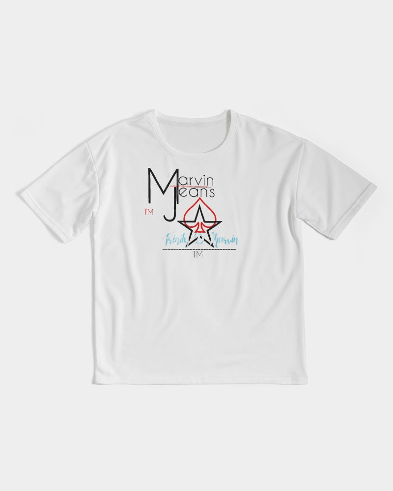 All White Legacy by Marvin Jeans and Trinity D Marvin Men's Premium Heavyweight Tee