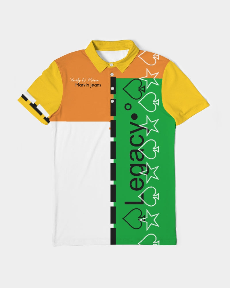 Crazy mix by Marvin Jeans and Trinity D Marvin Men's Slim Fit Short Sleeve Polo