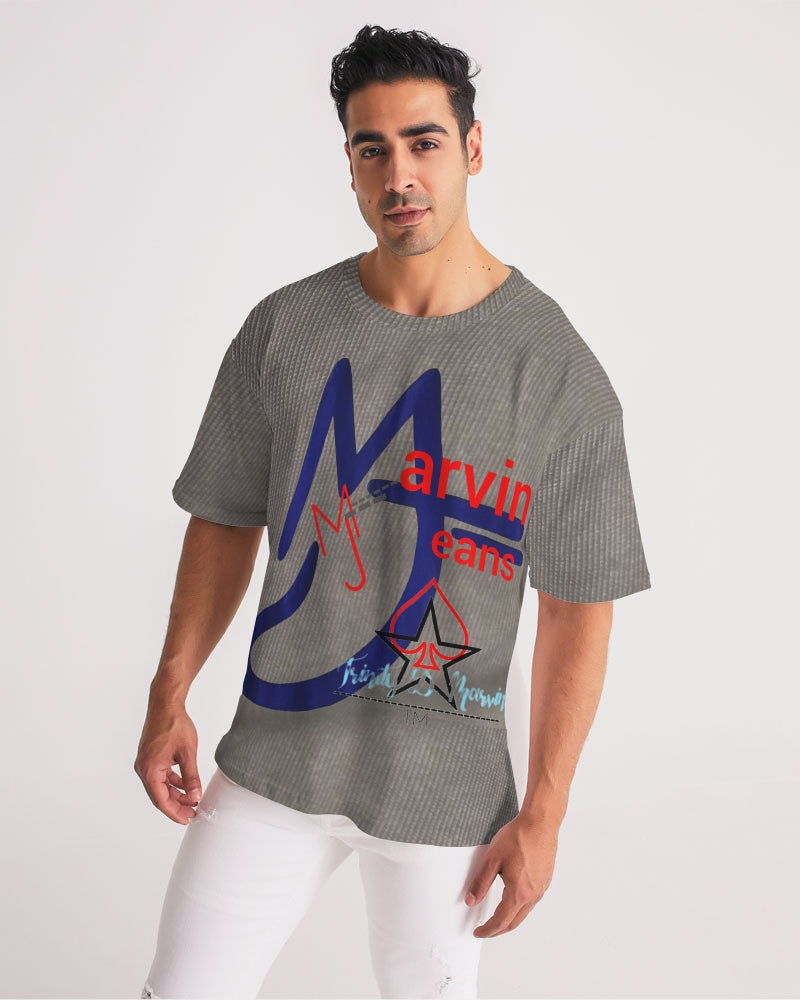 Dark grid by Marvin Jeans and Trinity D Marvin Men's Premium Heavyweight Tee