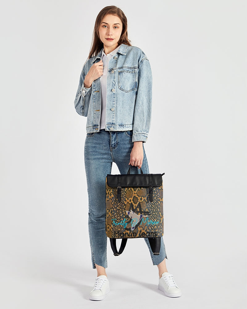 Calf print by Trinity D. Marvin and Marvin Jeans Casual Flap Backpack