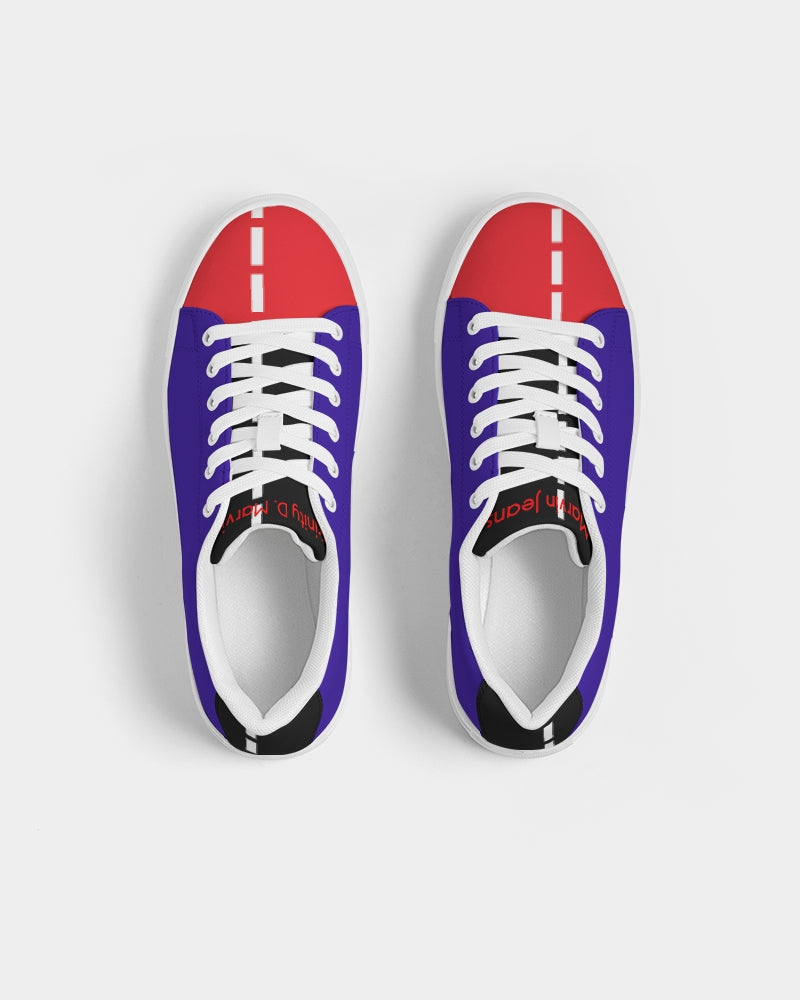 First love by Trinity D Marvin Men's Faux-Leather Sneaker