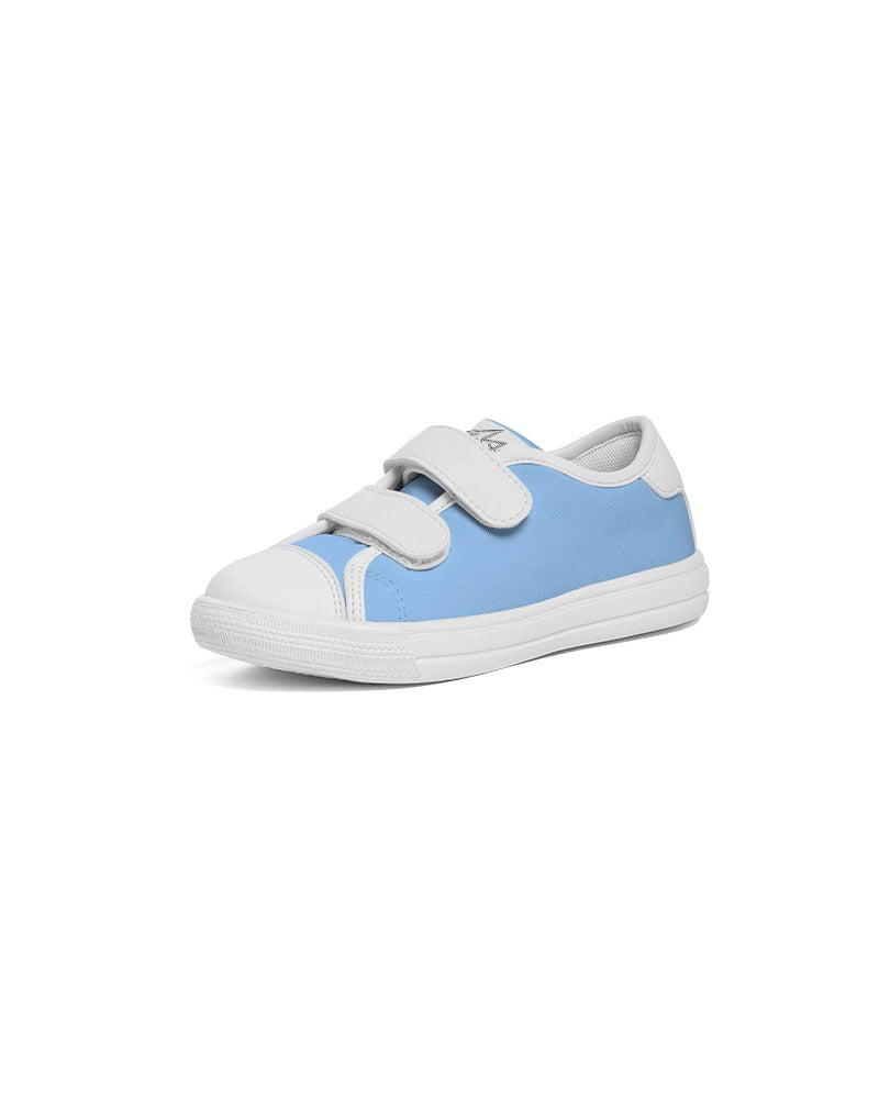 Retro Baby blue Kids Velcro Sneaker