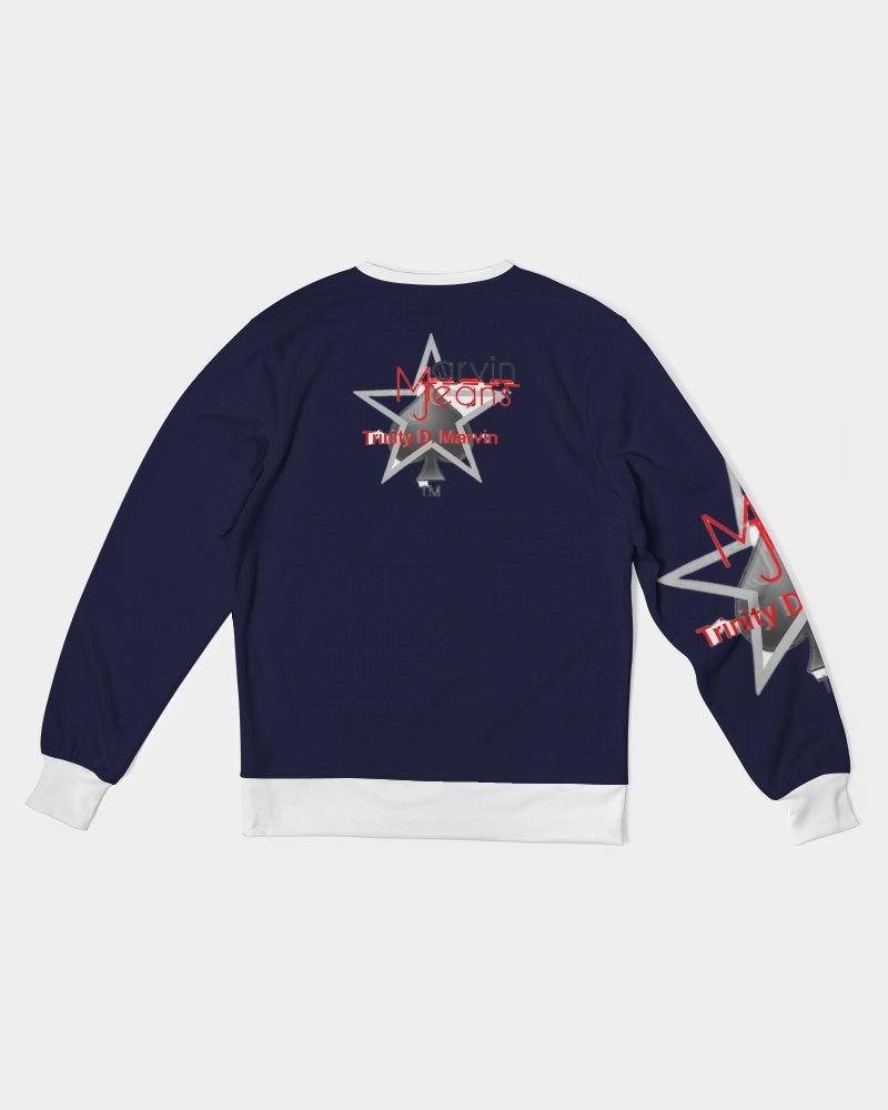 Gospel of hope by Marvin Jeans and Trinity D Marvin Men's Classic French Terry Crewneck Pullover