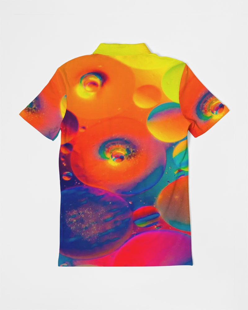 Bold color Men's Slim Fit Short Sleeve Polo