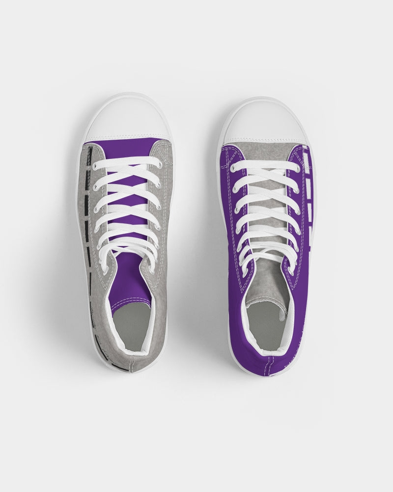 Cool grey mix half purple by Marvin Jeans and Trinity D Marvin Men's Hightop Canvas Shoe