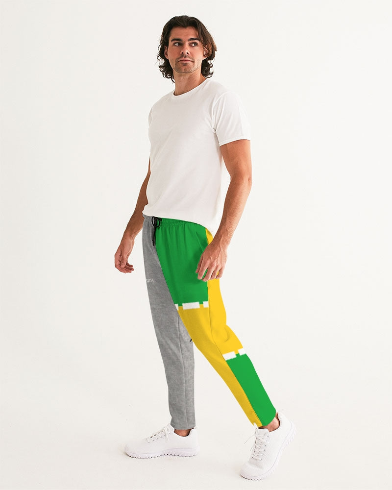 Lemon Lime Green Bay cool grey by Marvin Jeans and Trinity D Marvin Men's Joggers