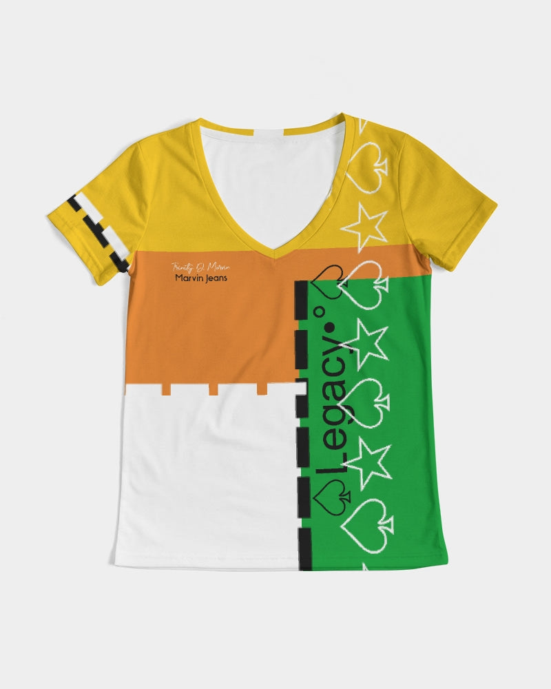 Crazy mix Women's V-Neck Tee