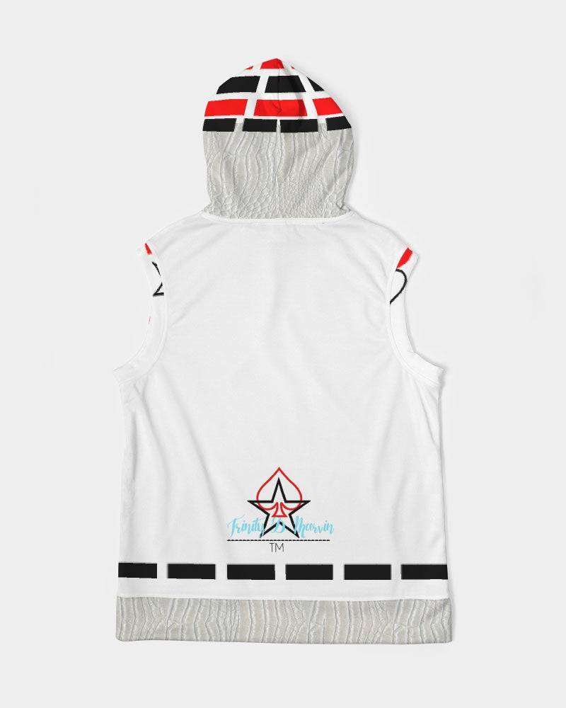 Gator White (all white Legacy) by Trinity D. Marvin Men's Premium Heavyweight Sleeveless Hoodie