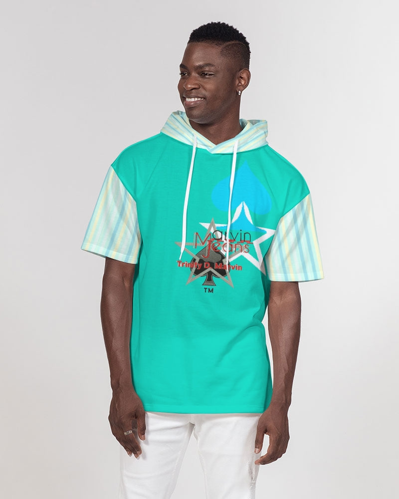 Pin stripes by Marvin Jeans and Trinity D Marvin Men's Premium Heavyweight Short Sleeve Hoodie