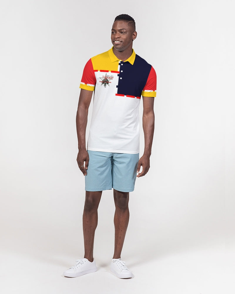 K'Kay by Marvin Jeans and Trinity D Marvin Men's Slim Fit Short Sleeve Polo