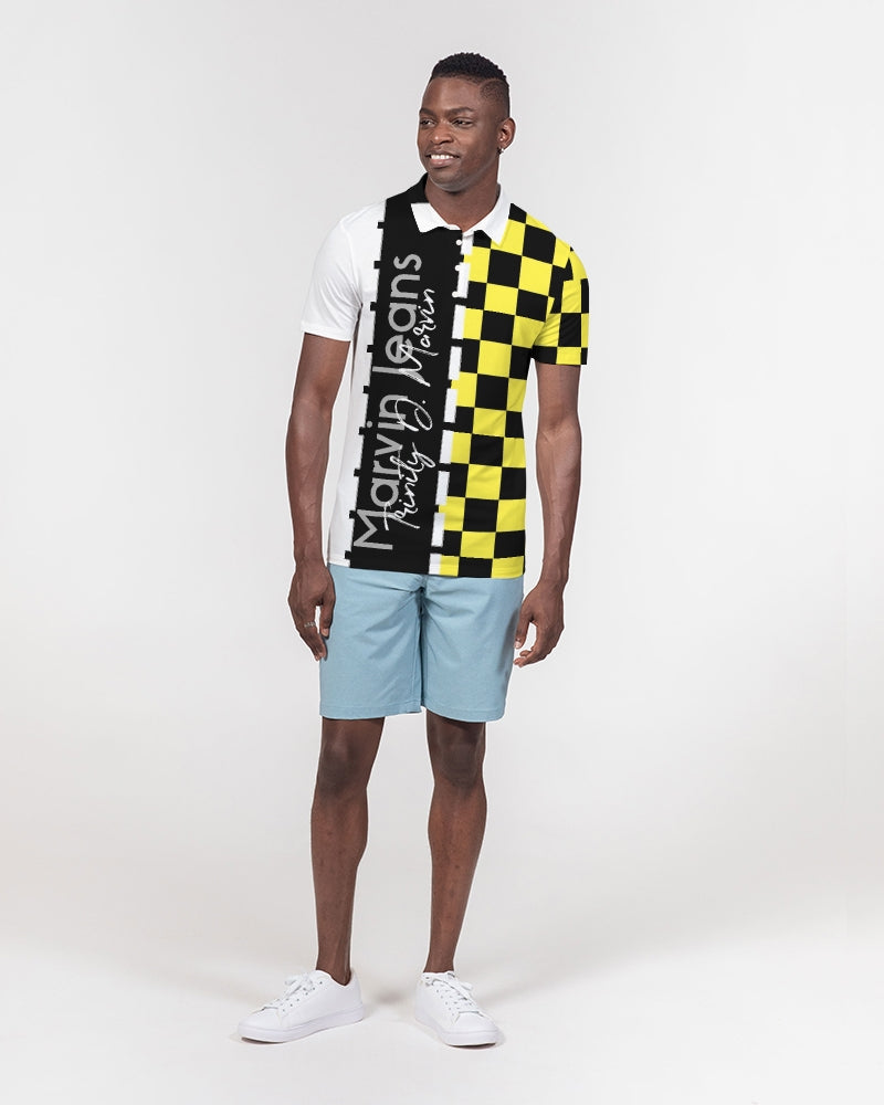 Brand ready by Marvin Jeans and Trinity D Marvin Men's Slim Fit Short Sleeve Polo