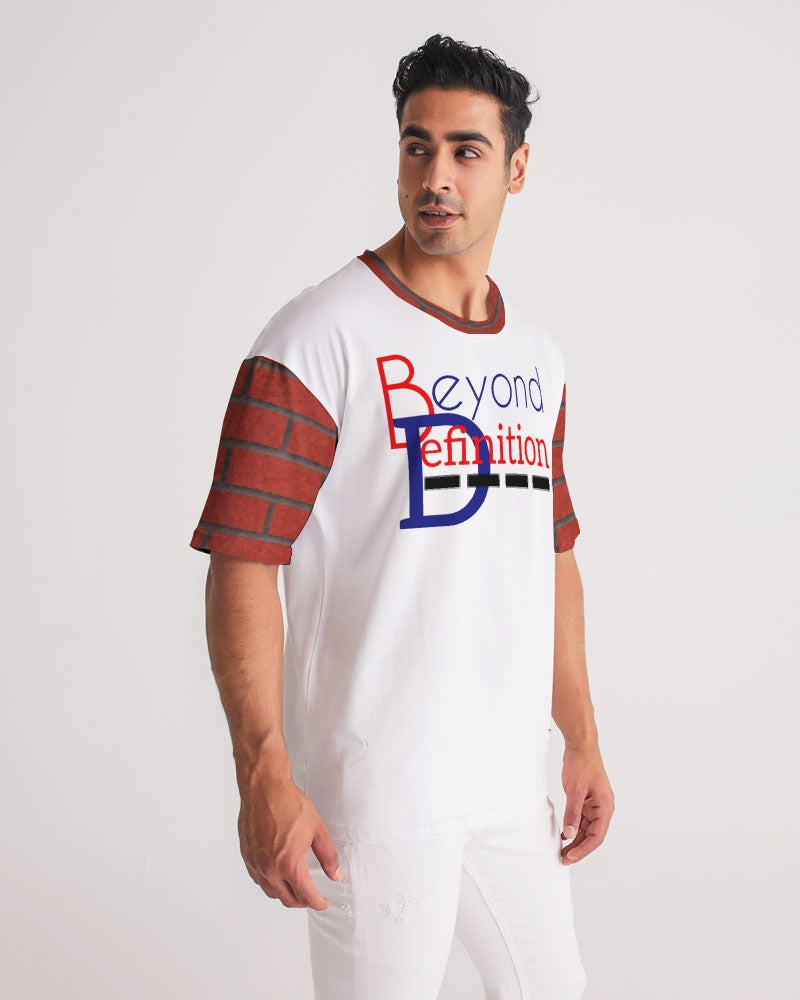 Beyond Definition brick City red sleeve by Marvin Jeans and Trinity D Marvin Men's Premium Heavyweight Tee