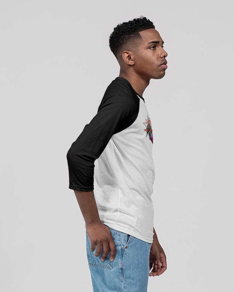 High tide by Marvin Jeans and Trinity D Marvin Unisex Three-Quarter Sleeve Baseball Tee | Bella + Canvas