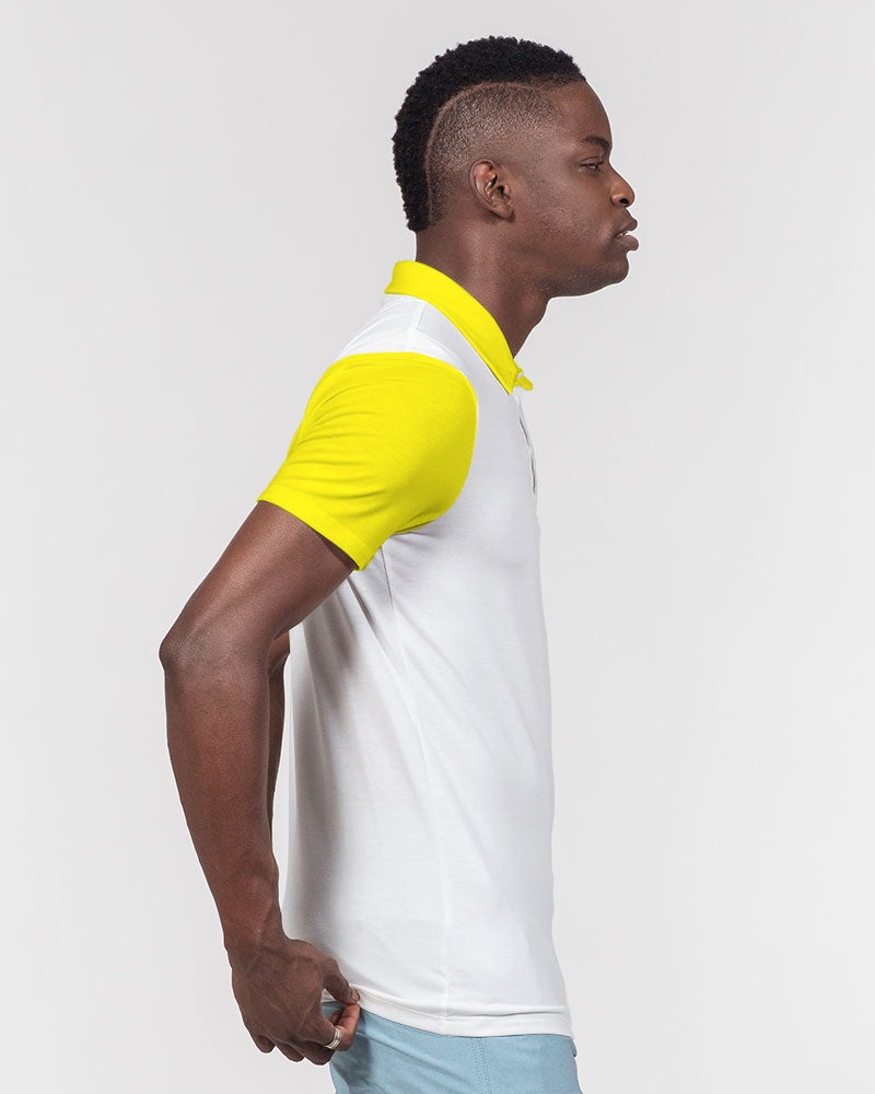 Light yellow by Marvin Jeans Men's Slim Fit Short Sleeve Polo
