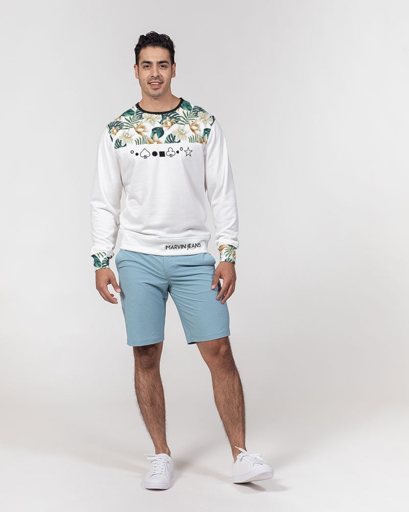 Rosewood by Marvin JEANS Men's Classic French Terry Crewneck Pullover