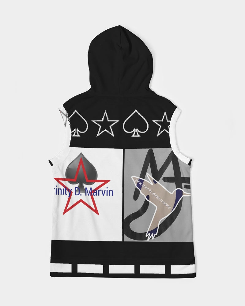 Logo's by Marvin Jeans and Trinity D Marvin Men's Premium Heavyweight Sleeveless Hoodie