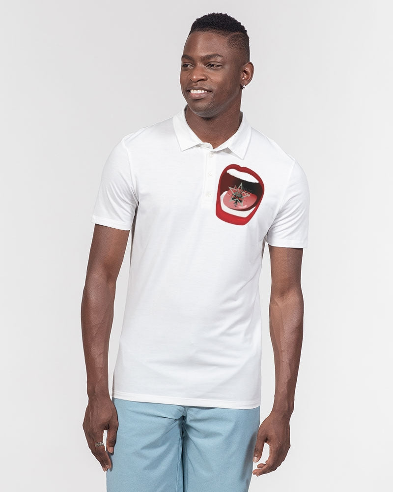 Word of mouth by Marvin Jeans and Trinity D Marvin Men's Slim Fit Short Sleeve Polo