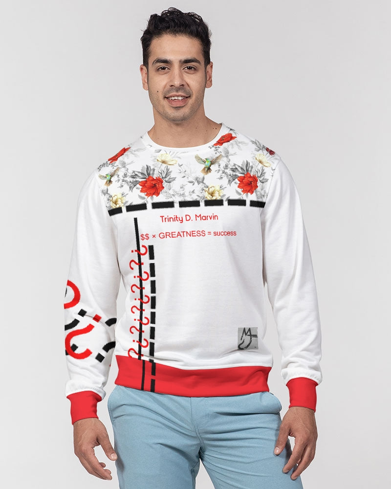 Rose's by Marvin JEANS Men's Classic French Terry Crewneck Pullover